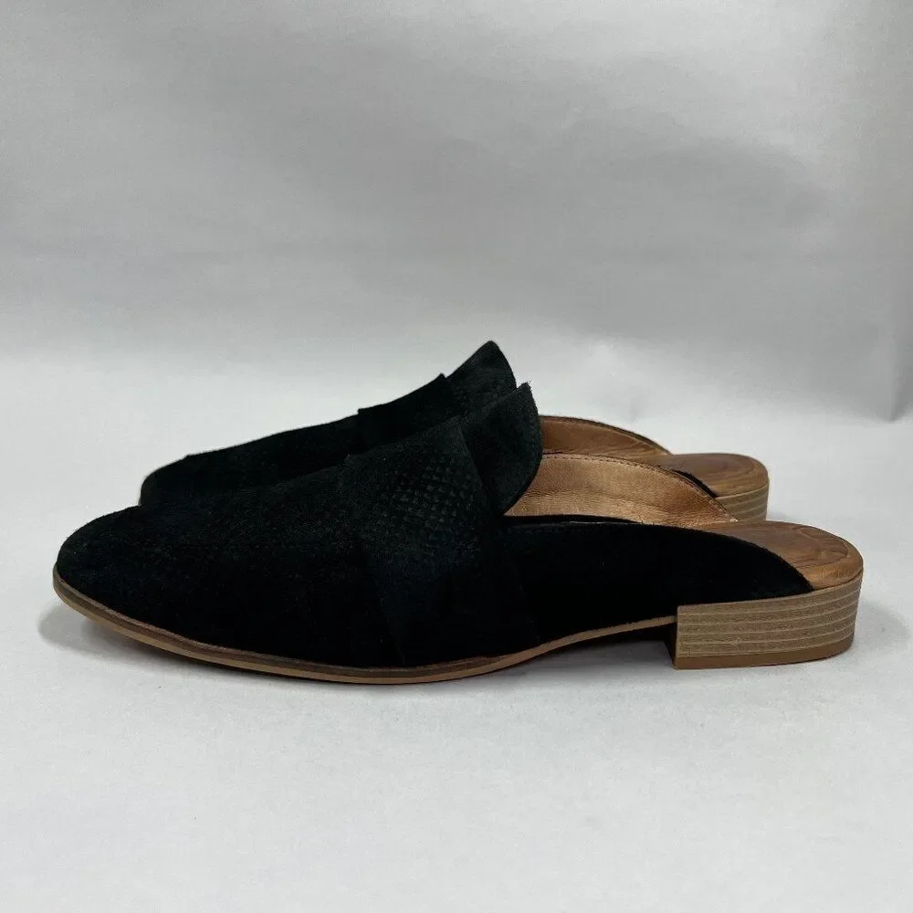 Free People At Ease Mules Women's Size 9.5 Black Slip‎ On Shoes